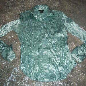 womens Moda International/Vict. Secret shiny blouse.Size small